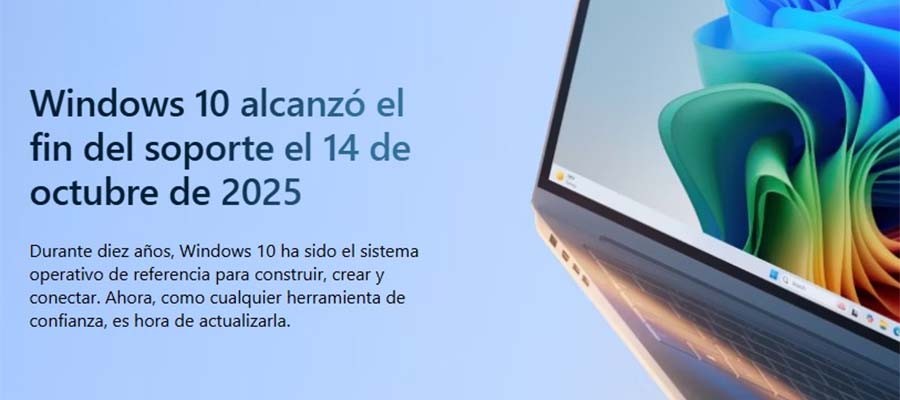 Fin de vida de Windows 10: no significa que tu computadora dejará de funcionar repentinamente